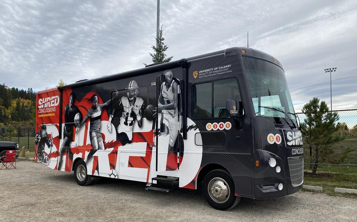 SHRed mobile is a self-contained RV for concussion education and testing